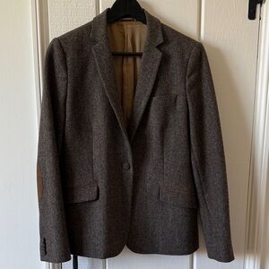 Walker Slater Edinburgh Wool Tweed Blazer with Elbow Patches Size M